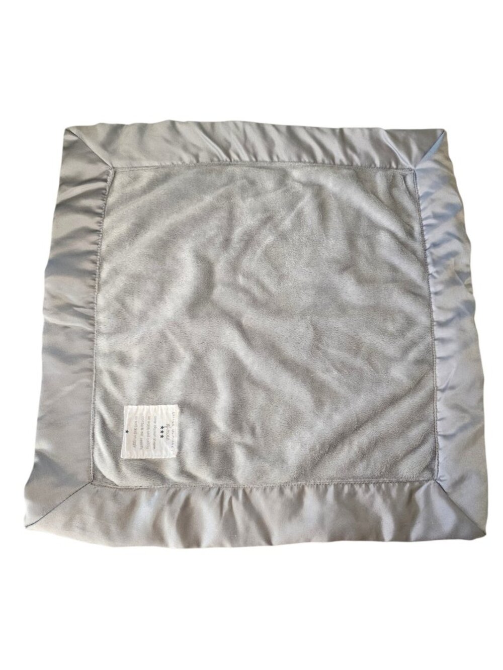 Child of Mine Little Blanket Carters Baby Security Blanket Lovey Satin Trim Gray